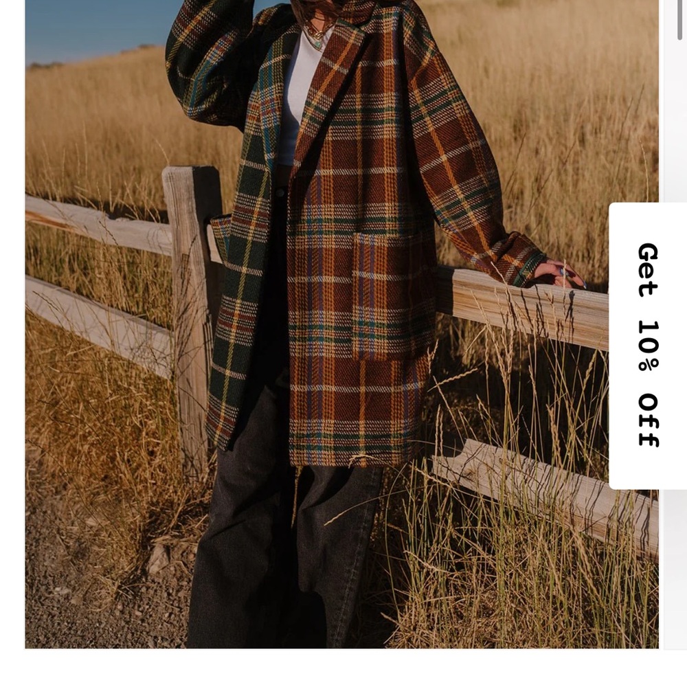 Lala Original Women’s Scorpio 2.0 Half + Half Oversized Coat in Pine + Brown